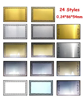 0.22 mm 100buc Gol Sublimare Metal Numele de Imprimare Carte de Gol de Afaceri Card de Cerneala Sublimare hârtie de Transfer