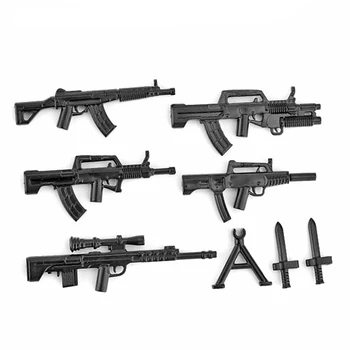 1 Set Militar Seria DIY Accesorii arma Arma Compatibil Figura Armă Soldat al Armatei WW2 Bloc Caramida Jucărie X151