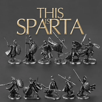 1buc Vechi Spartan Roma Soldați Figurine Miniaturi Vintage din Metal Soldați Model Statuia Desktop Ornament Cadou