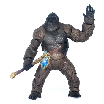 2021 Versiunea de Film Godzilla vs King Kong, Gorila Articulat PVC Acțiune Figura Copii Cadou 14cm