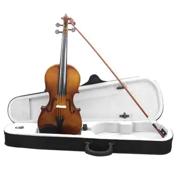 4/4 Full Size Profesionale Acustice Vioara Instrument Vioară Geige Anfänger Kinder Studenten Kit Set pentru Incepatori, Copii, Elevi