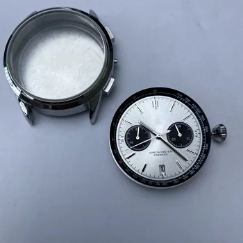 42mm Barbati Ceas Caz pentru Breitling Ceas Timp de Top Serie Panda Dial Piele vă apucați de Cuarț Circulație Mutilfuctional Ceas Cronograf