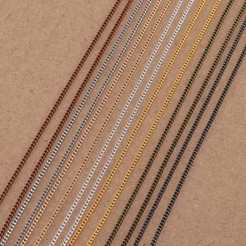 5 10m/mulțime de Bronz de Culoare Colier Placat cu Lanțuri de Aramă Vrac Pentru Bijuterii DIY Descoperiri de Materiale pentru Handmade Consumabile