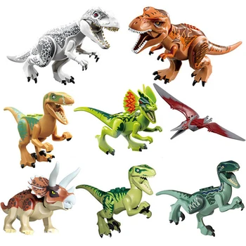 8 Buc/set Dinozauri Jurasice Blocuri Dinozauri Cifre Cărămizi Tyrannosaurus Jucării Clasice Jurassic World seturi