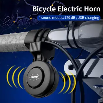 Biciclete Electronice Corn Bell Scuter E-biciclete MTB Mountain Bike Trompetă de Alarmă USB Reîncărcabilă Ciclism Audio de Avertizare de Alertă Fluier