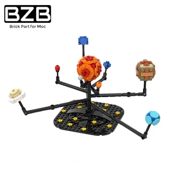 BZB MOC Științe Naturale Univers Sistemul Solar Opt Planete Building Block Model Decor Piese de Cărămizi Copii DIY Jucării cel Mai frumos Cadou