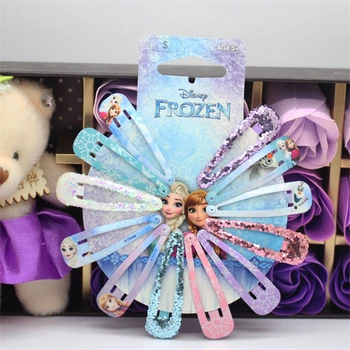 Desene animate Disney Congelate pentru copii clip de păr accesorii papusa Elsa ac de păr arc articole pentru acoperirea capului fata de cadou de ziua de nastere copil printesa capul clip