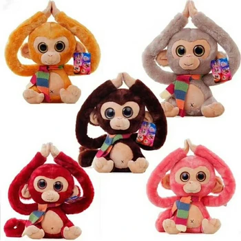 Drăguț Brațul Lung Coadă De Maimuță De Pluș Papusa Jucării De Pluș Timp Armate Maimuță Perdele De Dormit Pentru Copii Potoli Setea Animalelor Papusa Cadouri
