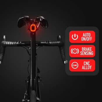 ENFITNIX CubeLiteII Bicicleta LED Inteligent de iluminare din Spate Coada de Lumină de Frânare Automată de Detectare Road Bike MTB Biciclete Inteligent de iluminare din Spate
