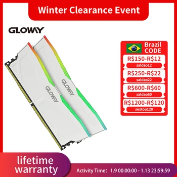 Gloway Memoria RAM DDR4 3200mhz RGB (8GBX2) 3600mhz (16GBX2) 32GB Pentru Desktop Garanție pe Viață
