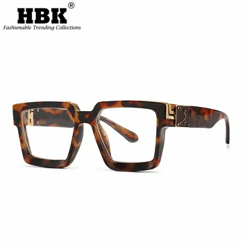 HBK Epocă de Plastic, Ochelari de Calculator Cadru Femei Bărbați Anti Blue Light Ochelari Retro Clar Pătrat Spectacol Optic Ochelari de vedere