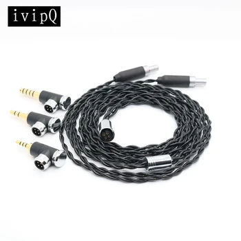 ivipQ-50 Pilot Cablu 4 Nuclee Cinci Elemente Cască Upgrade de Cablu Pentru HD580 HD650 HD800 HIFIMAN ANANDA T3-03 D9200