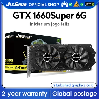JIESHUO GTX1660 super 6gb gaming placa Grafica nvidia gtx 1660 super 6gb Video gtx1660S 1660 placa grafica gpu GTX 1660 de jocuri de noroc