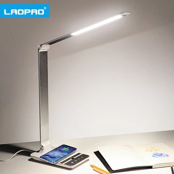 LAOPAO LED Lampa de Birou 72 de bec Culoare 3 Mana Matura de Încărcare Wireless pentru telefon Rotație de 360 de Atingere-Ochi proteja cu temporizator lampă de Masă