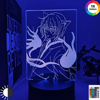 Led Lumina de Noapte Anime Kamisama Kiss Tomoe Lampa pentru Decor Acasă Veioza Acril 3d Lampa Anime Kamisama Dragoste Tomoe Lumina