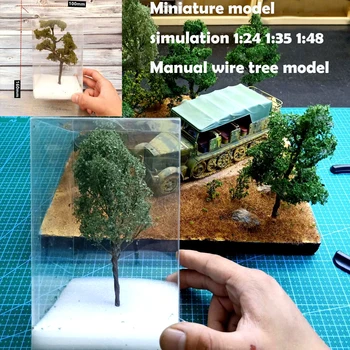 Model în miniatură simulare 1:24 1:35 1:48 Manual de sârmă copac model de tabel de Nisip militar model de vegetație material DIY