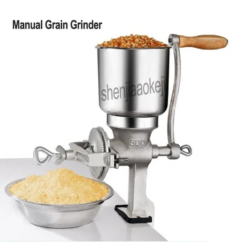 Mână cotite Polizor Cereale de Porumb, Nuci de soia, arahide, orez Manual Granulare mașină Restaurant Cereale Polizor 1 buc