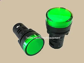 Noi 10buc TOP 12V, 24V, 110V 220V 380V 16mm LED Verde Indicator de Putere Semnal luminos