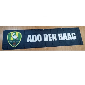 Olanda ADO Den Haag Steagul Negru 60x240cm Banner Decorare pentru Casa si Gradina