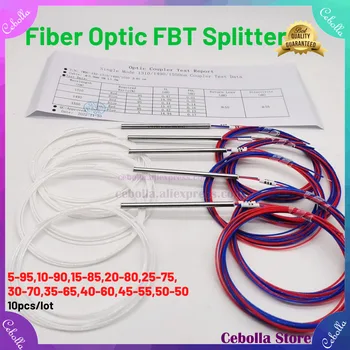 Original 10BUC/lot 1x2 0.9 mm Dezechilibrat Cuplaj Splitter Raport de Fibra Optica FBT Splitter transport gratuit