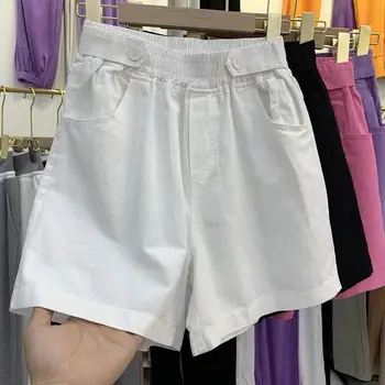 Pantaloni scurți Femei 4 Culori Supradimensionat S-3XL de Vară de Bază Simplu All-meci Elevii Casual Doamnelor Moda Populare Vrac Moale Fundul Noi