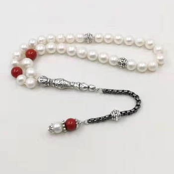 Perle Rozariul 33 Musulman perle Naturale Tasbih 23 februarie cadou perla brățară Femei Misbaha dragoste cadou Islamic jwelry pentru femei