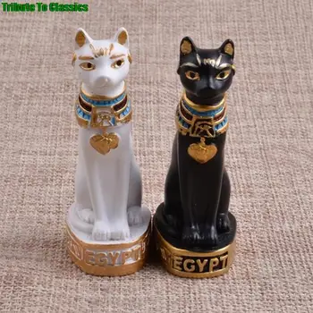 Pisica Egiptean Figurina Statuie Decor Vintage Zeita Pisica Bastet Statuie De Gradina In Miniatura Figurina Decor Acasă Accesorii