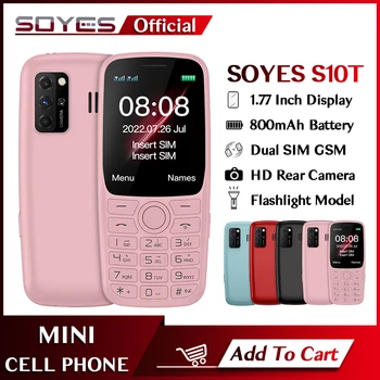 SOYES 2G GSM Telefon Mobil 1.77 Inch Cu 800mAh 15 Zile de Așteptare Puternic, Cu Lanterna aparat de Fotografiat din Spate Mic telefon Mobil