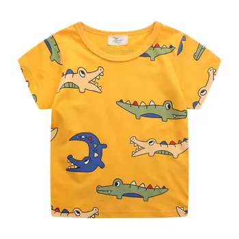 Sărituri de Metri Băieți Fete de Vara tricouri de Imprimare de Animale Drăguț Haine pentru Copii de Vânzare Fierbinte Copii Copilul Teuri Topuri