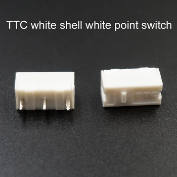 TTC Mouse-ul Micro Comutator alb shell punct alb Buton potrivit pentru 10M 20M 50M Steelseries Kinzu Kana Sensei Zece Rotița Mouse-ului-cheie