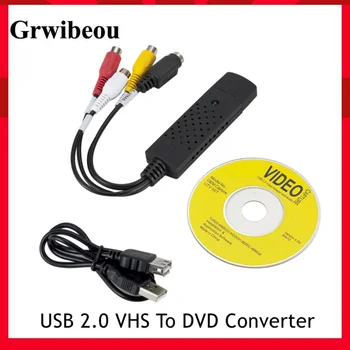 USB 2.0 VHS to DVD Converter Converti Video Analog în Format Digital Audio Video DVD, VHS Record placa de Captura Calitate de PC-Adaptor