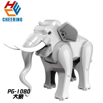 Vanzare Constructii Blocuri de Animale Drăguț Cămilă Cu Șa Elefant Crăciun Figurine Cărămizi Cadou Jucarii Pentru Copii PG1080